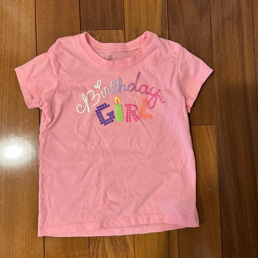 Pink Short Sleeve birthday shirt